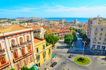 Cagliari cityscape on a clear day