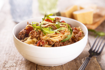 Pasta bolognese