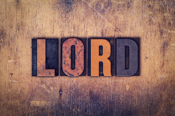 Lord Concept Wooden Letterpress Type