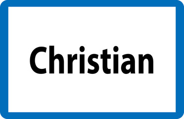 Beliebter Vorname Christian auf österreichischer Ortstafel