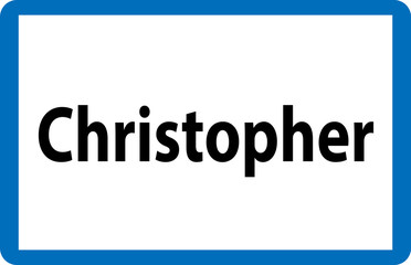 Beliebter Vorname Christopher auf österreichischer Ortstafel
