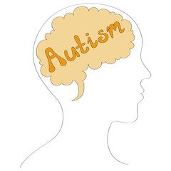 Autism vector background