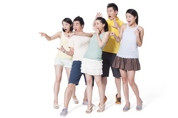 Obraz premium Young people with a surprise look