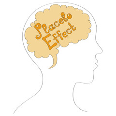 Placebo effect vector background