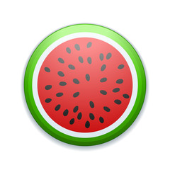 Watermelon fruit button sign