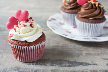 Valentine cupcakes
