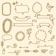 Cute vintage frames set
