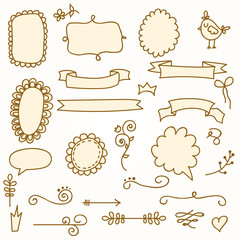 Cute vintage frames set