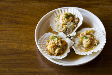 Seafood scallop
