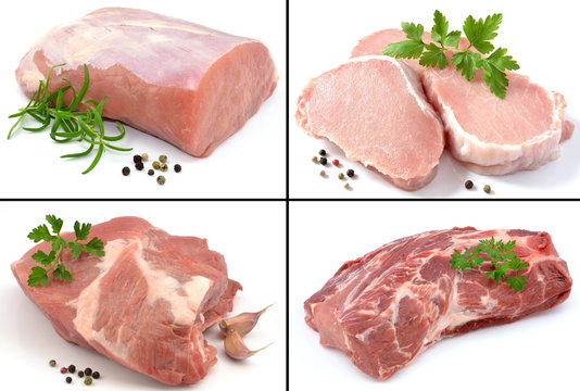 zestaw r&oacute;żnych mięs