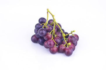red grape isolated on white