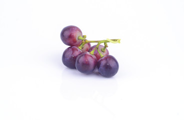 red grape isolated on white