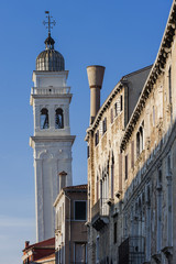 Fototapeta na wymiar San Giorgio dei Greci in der Altstadt von Venedig, Italien