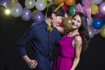 Young couple dancing