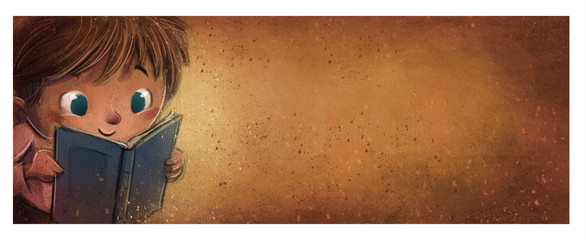 niño con libro leyendo © cirodelia