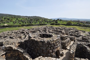 Su Nuraxi archaeological site in Barumini, Sardinia