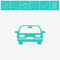 Car icon vector icon.