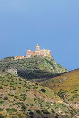 Obraz premium Cape of Tindari with the Sanctuary, Sicily, Italy