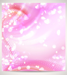 bright hearts background , holiday vector illustration
