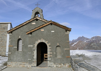 chapel at matterhorn mountain, Switzerland