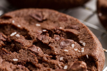 Chocolate cookie macro salt