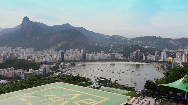 Rio de Janeiro from Sugar Loaf Mountain - 1080p. City of Rio de Janeiro shot from the top of the famous Sugar Loaf mountain (Pao de Açucar), Brazil - Full HD