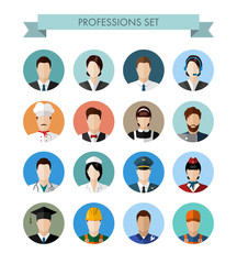 A set of professions people