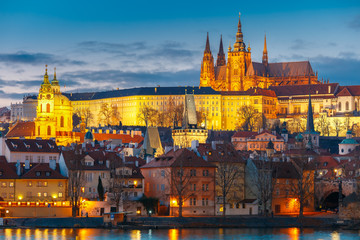 Fototapeta premium Prague Castle and Mala Strana, Czech Republic