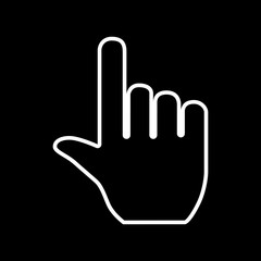 Hand pointer icon