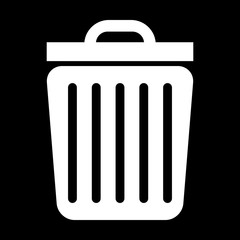 Trash icon. Vector illustration