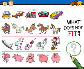 Fototapeta premium improper picture task for kids