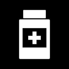 Medical container icon