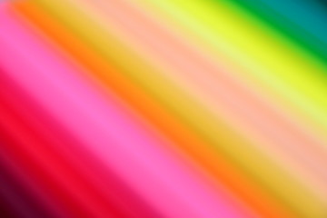 Blur of Part of Colorful Pencils / Colorful Background