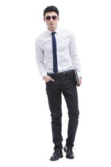 Portrait of fashionable businessman