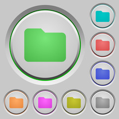 Folder push buttons