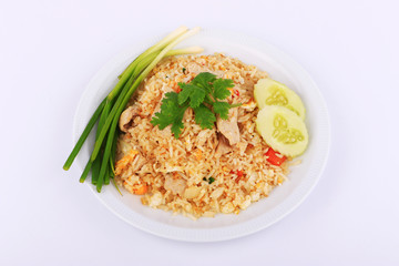 Thai Style Fried rice with pork in Bangkok, Thailand