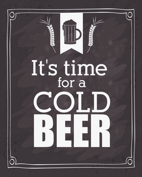 cold beer design 