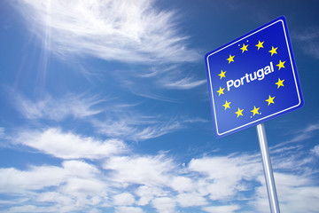 Portugal Border Sign