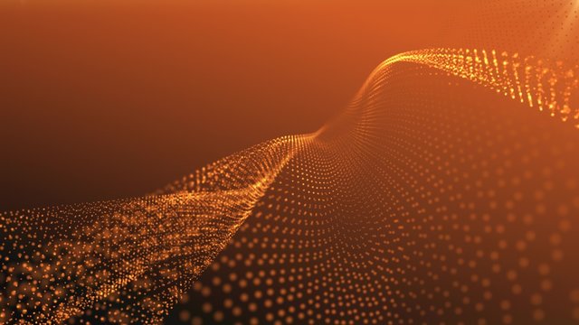 golden orange smooth flowing abstract background