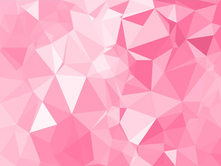 Obraz premium Valentine concept, Abstract colorful triangular low poly style vector background