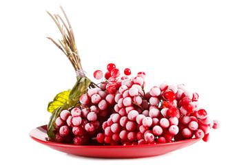 viburnum on the plate