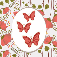 beautiful butterflies design 