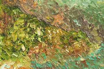 Oil painting background. Art concept.