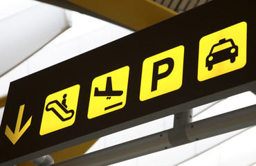 Transport Sign in Airport
