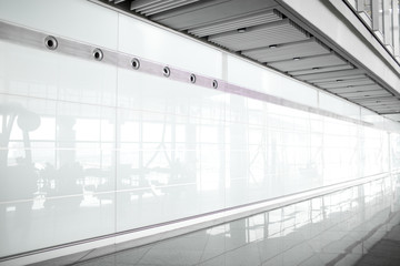 A corner of the airport lobby