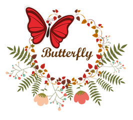 beautiful butterflies design 