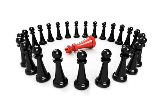 concept of civil war 3d render