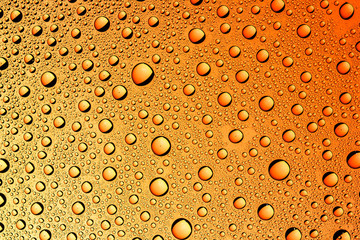 Water drops on glass surface texture.