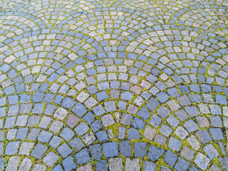 Stone road as background