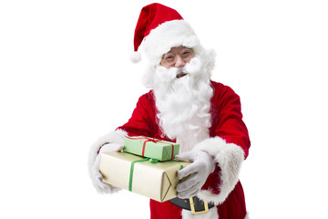 Santa Claus with Christmas gifts